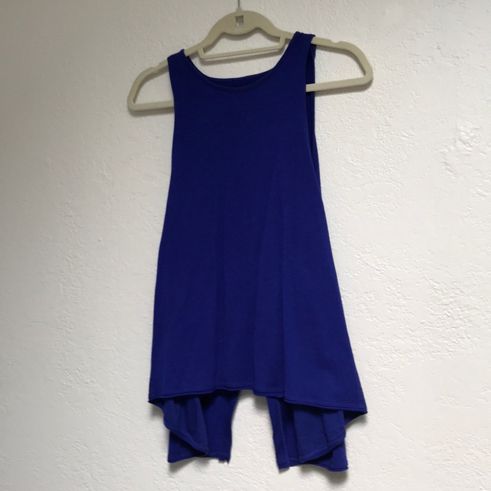 Royal blue Madewell open back tank